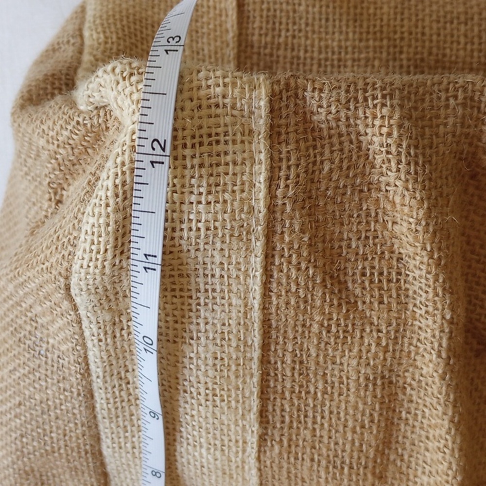 *50off3* 2 Shopping Tote Bags Trader Joe's Mini Burlap Vanity Fair - Picture 9 of 13